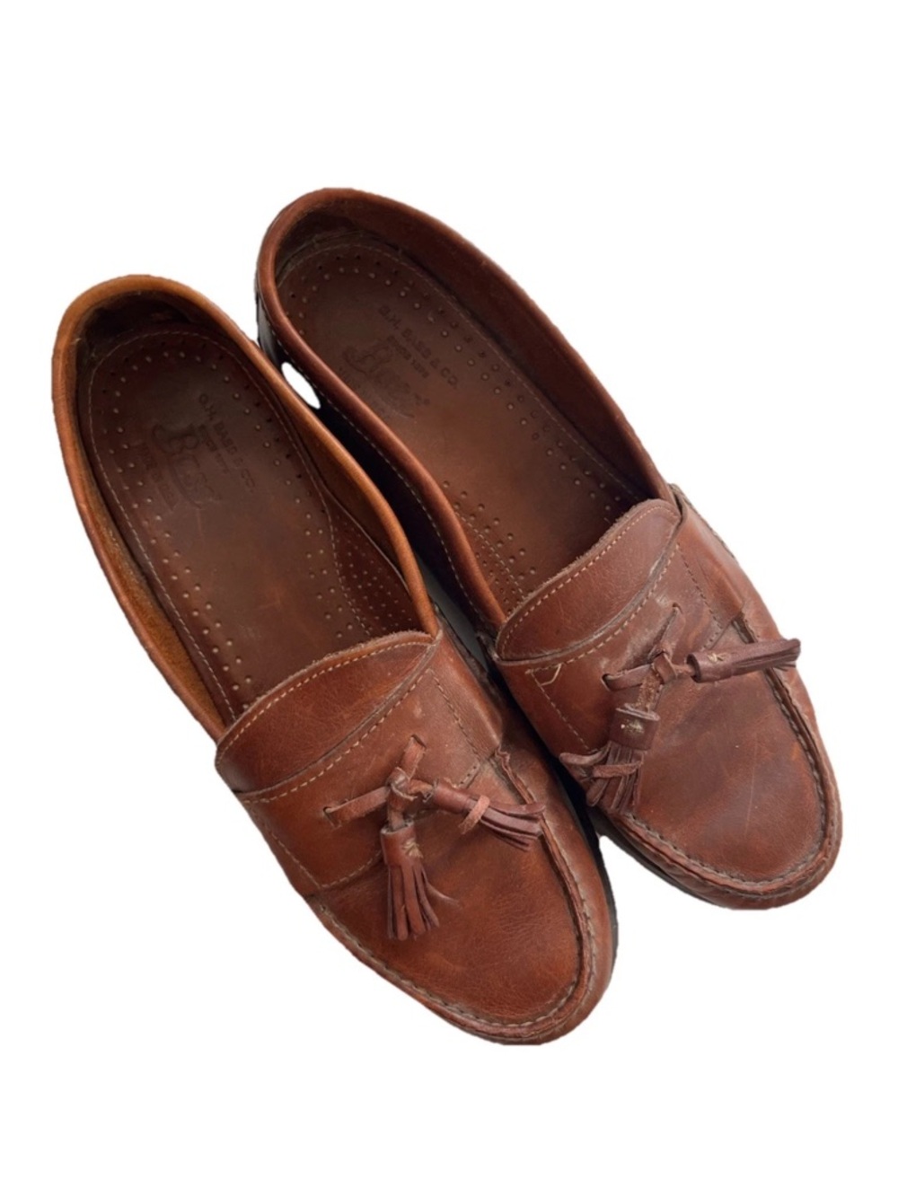 Vtg G.H. Bass & Co Weejuns Dress Shoes Brown Tassel Loafers Men’s Size 9 1/2 D